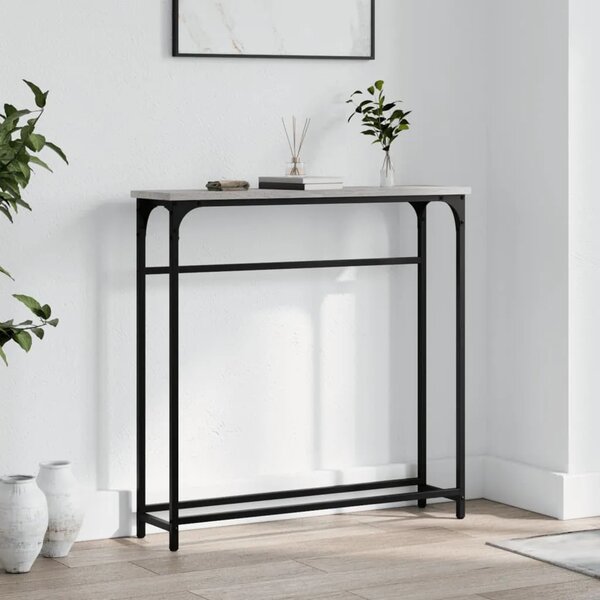 Konzolni stol siva boja hrasta 75x19 5x75 cm konstruirano drvo - Sivi hrast sonoma 1 Sivi hrast sonoma