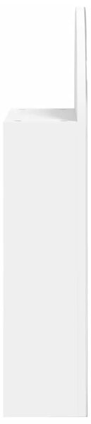 Kupaonski ormarić s ogledalom LED lučni bijeli 42 x 13 x 70 cm - Bijela 1 Bijela