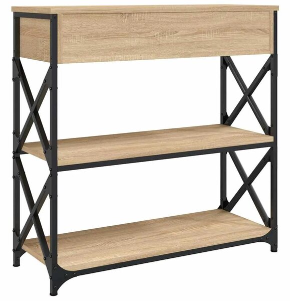 Konzolni stol boja hrasta sonome 75x28x75 cm konstruirano drvo - sonoma hrast 1 75 cm Sonoma hrast