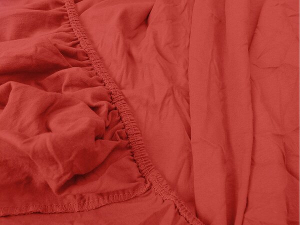 Jersey plahta crvena 90 x 200 cm