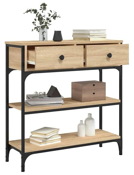 Konzolni stol boja hrasta sonome 72 5x25x75cm konstruirano drvo - sonoma hrast 1 72.5 cm Sonoma hrast