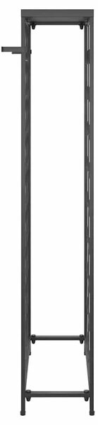 Stalak za vino za 45 boca crni 54 x 18 x 100 cm kovano željezo - 54 x 18 x 100 cm 1 1 1