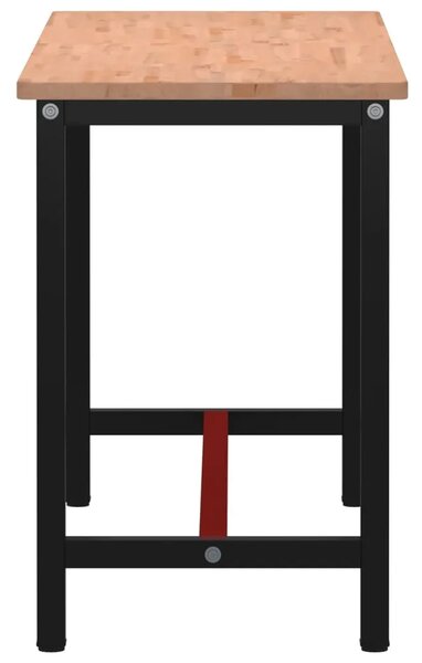 Radni stol 150x55x81 5 cm od masivne bukovine i metala - 150 x 55 x 81.5 cm 1 150 x 55 x 81.5 cm