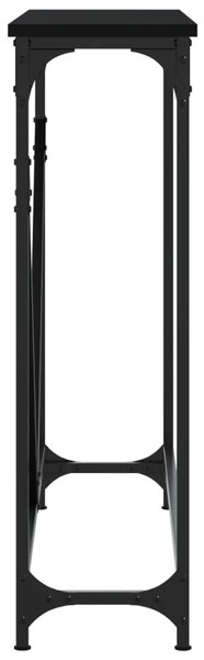 Konzolni stol crni 102 x 22 5 x 75 cm od konstruiranog drva - Crna 1 Crna