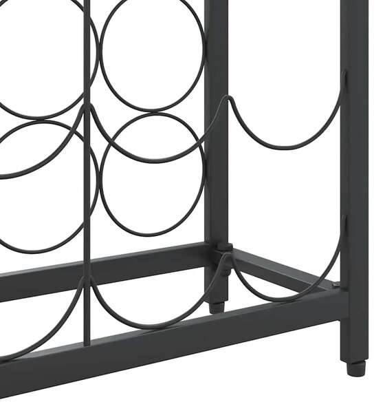 Stalak za vino za 45 boca crni 54 x 18 x 100 cm kovano željezo - 54 x 18 x 100 cm 1 1 1