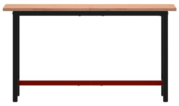 Radni stol 150x55x81 5 cm od masivne bukovine i metala - 150 x 55 x 81.5 cm 1 150 x 55 x 81.5 cm