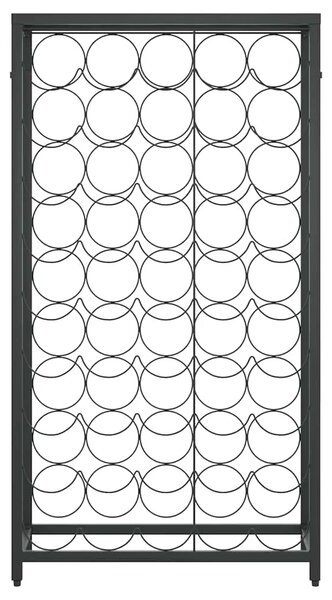 Stalak za vino za 45 boca crni 54 x 18 x 100 cm kovano željezo - 54 x 18 x 100 cm 1 1 1