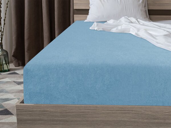 Frotirna plahta EXCLUSIVE svijetlo plava 90 x 200 cm