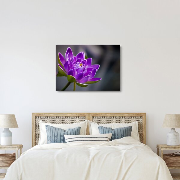 Staklena slika cvijeta (70x50 cm)