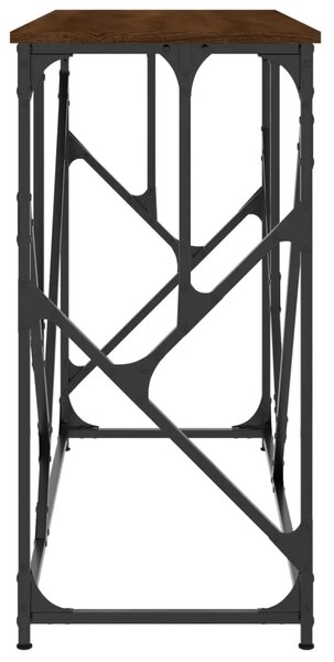 Konzolni stol boja smeđeg hrasta 100x40x80 cm konstruirano drvo - Smeđi hrast 1 Smeđi hrast