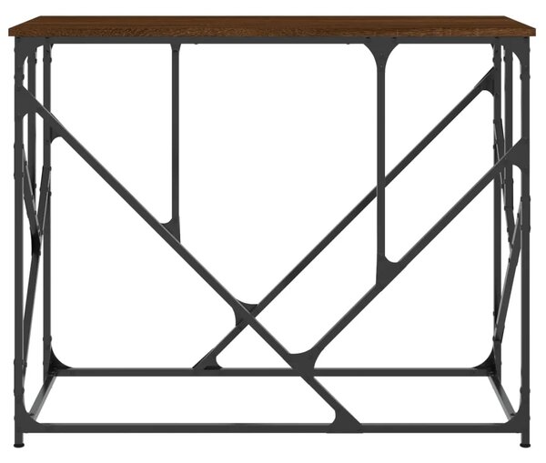 Konzolni stol boja smeđeg hrasta 100x40x80 cm konstruirano drvo - Smeđi hrast 1 Smeđi hrast