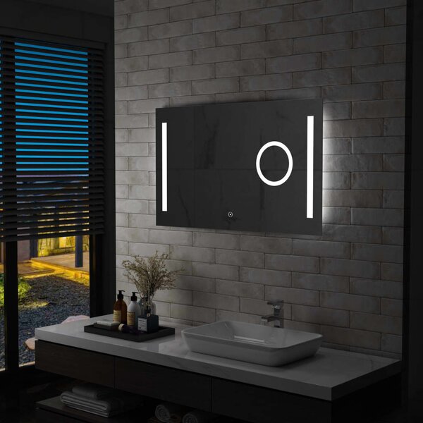 VidaXL Kupaonsko LED zidno ogledalo sa senzorom na dodir 100 x 60 cm
