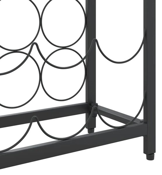 Stalak za vino za 57 boca crni 34 x 18 x 200 cm kovano željezo - 34 x 18 x 200 cm 1 1 1