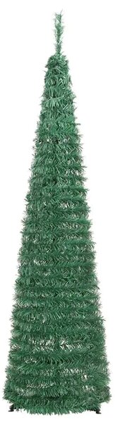 Umjetno božićno drvce 50 LED žarulja zeleno 120 cm - 120 x 40 cm 1 1 1