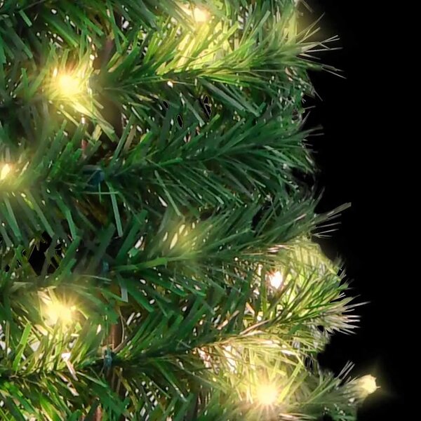 Umjetno božićno drvce 50 LED žarulja zeleno 120 cm - 120 x 40 cm 1 1 1