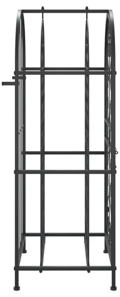 Stalak za vino za 33 boce crni 45 x 36 x 100 cm kovano željezo - 45 x 36 x 100 cm 1 1 1