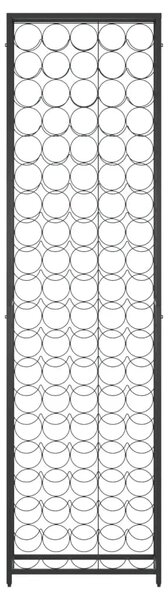 Stalak za vino za 95 boca crni 54 x 18 x 200 cm kovano željezo - 54 x 18 x 200 cm 1 1 1