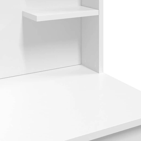 Toaletni stolić s LED svjetlima bijeli 96 x 40 x 142 cm - Bijela 1 Bijela