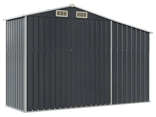 Vrtna kućica antracit 277 x 93 x 179 cm od pocinčanog čelika - Antracit 277 x 107 x 179 cm 1 Antracit