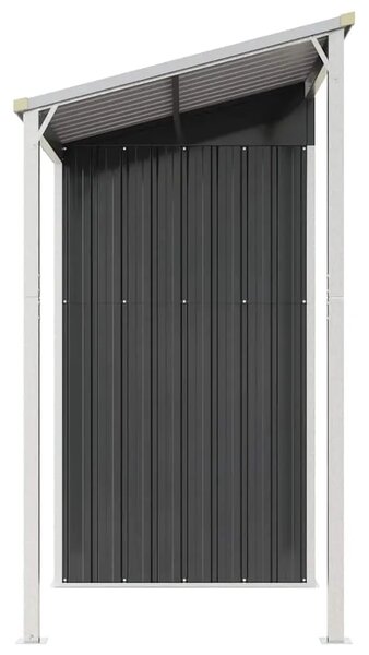 Vrtna kućica s produženim krovom antracit 277x107x181cm čelik - Antracit 1 Antracit