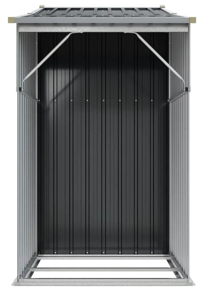 Vrtna kućica antracit 277 x 93 x 179 cm od pocinčanog čelika - Antracit 277 x 107 x 179 cm 1 Antracit