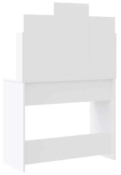 Toaletni stolić s LED svjetlima bijeli 96 x 40 x 142 cm - Bijela 1 Bijela