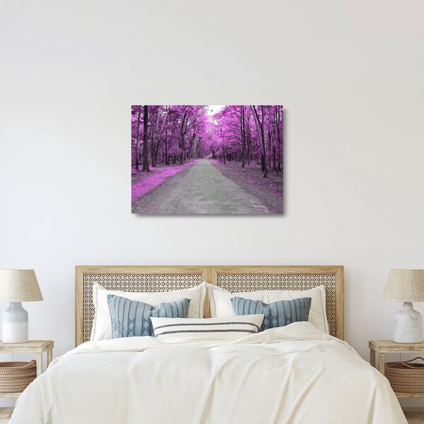 Staklena slika - Put kroz park (70x50 cm)