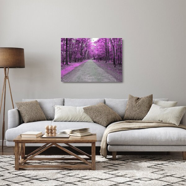 Staklena slika - Put kroz park (70x50 cm)