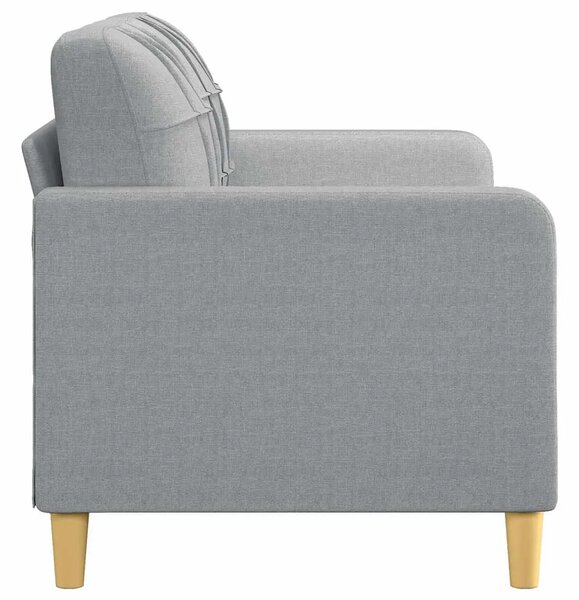 Dvosjed od tkanine svjetlosivi 140 cm - Svjetlosiva 140 cm Svjetlosiva 140 cm