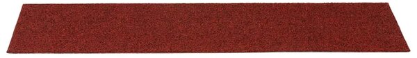 Prostirke za stepenice samoljepljive 15 kom 76x20 cm bordo crvene pravokutne - Bordo crvena 76 x 20 cm 15