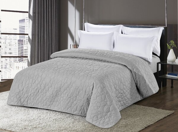 Svijetlo sivi prekrivač za krevet sa uzorkom STONE 200x220 cm
