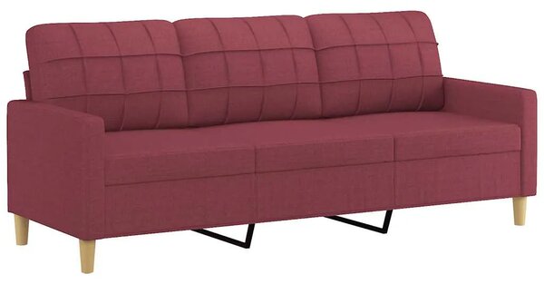 Trosjed od tkanine crvena boja vina 180 cm - boja crnog vina 180 cm Boja crnog vina 180 cm