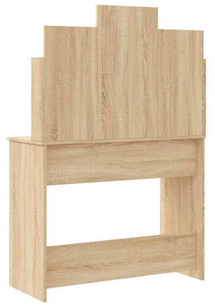 Toaletni stolić s LED svjetlima boja hrasta sonome 96x40x142 cm - sonoma hrast 1 Sonoma hrast