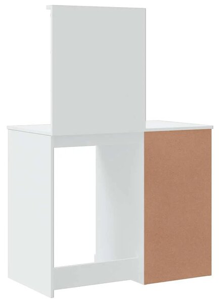 Toaletni stolić s LED svjetlima bijeli 90 x 42 x 132 5 cm - Bijela 1 Bijela