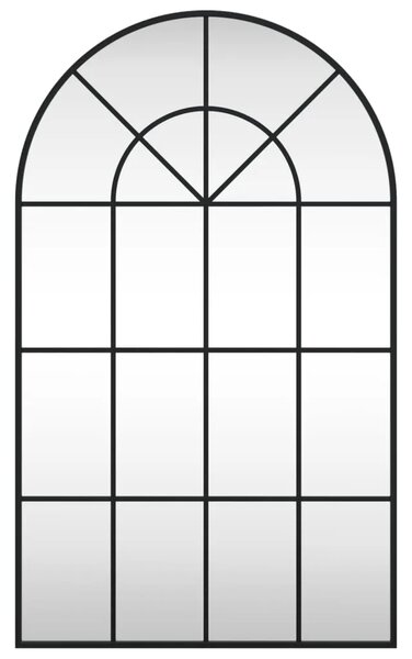 Zidno ogledalo crno 60 x 100 cm lučno željezno - 60 x 100 cm 1 60 x 100 cm