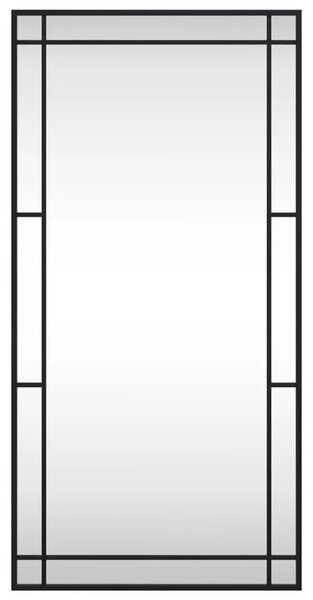 Zidno ogledalo crno 50 x 100 cm pravokutno željezno - 50 x 100 cm 1 50 x 100 cm
