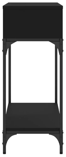 Konzolni stol crni 100 x 30 5 x 75 cm od konstruiranog drva - Crna 1 Crna