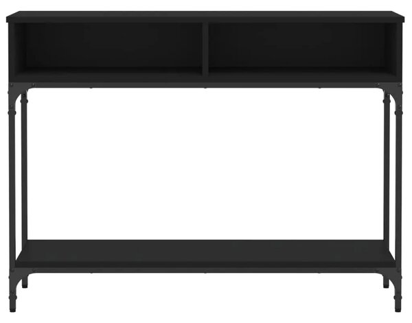 Konzolni stol crni 100 x 30 5 x 75 cm od konstruiranog drva - Crna 1 Crna