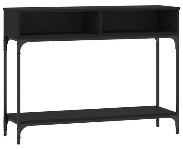 Konzolni stol crni 100 x 30 5 x 75 cm od konstruiranog drva - Crna 1 Crna