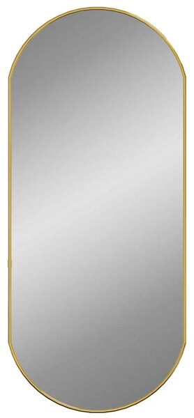 Zidno ogledalo zlatna 80x35 cm ovalno - Zlatno 80 x 35 cm 1 Zlatno