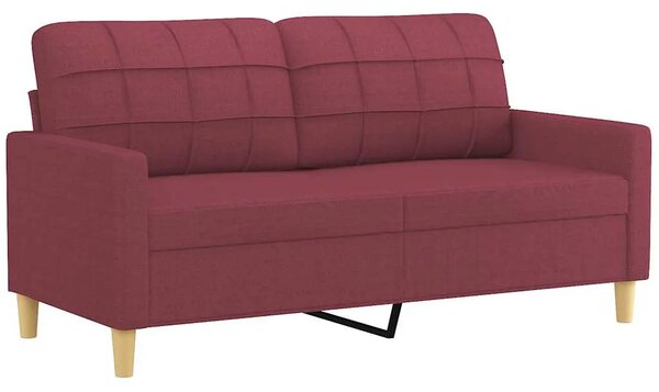 Dvosjed od tkanine crvena boja vina 140 cm - boja crnog vina 140 cm Boja crnog vina 140 cm