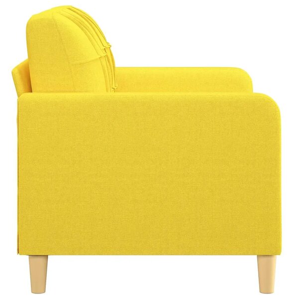 Dvosjed od tkanine svjetložuti 120 cm - Svjetložuta 120 cm Svjetložuta 120 cm