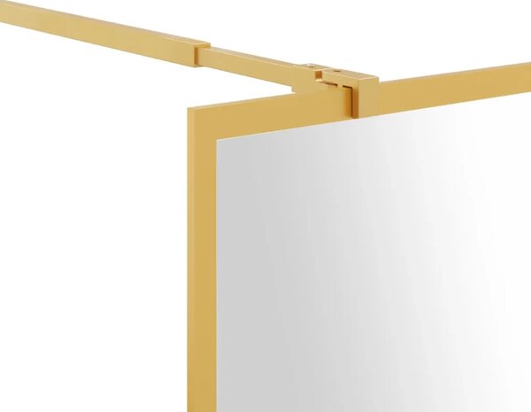 Stijenka za walk-in tuš sa staklom ESG zlatna 90 x 195 cm - Zlatno 90 x 195 cm Zlatno 90 x 195 cm