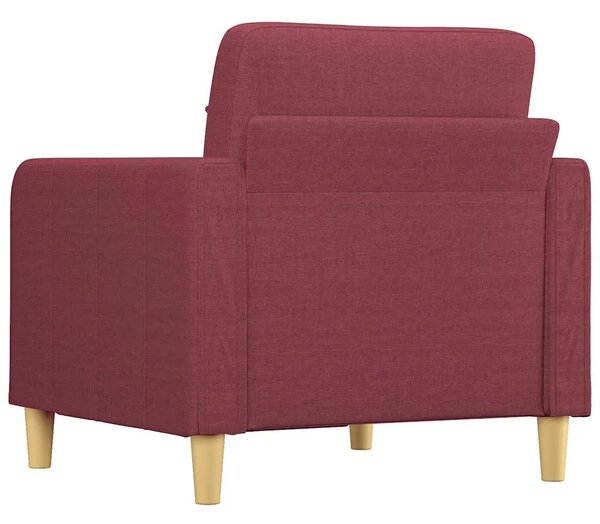 Fotelja crvena boja vina 60 cm od tkanine - boja crnog vina 60 cm Boja crnog vina 60 cm