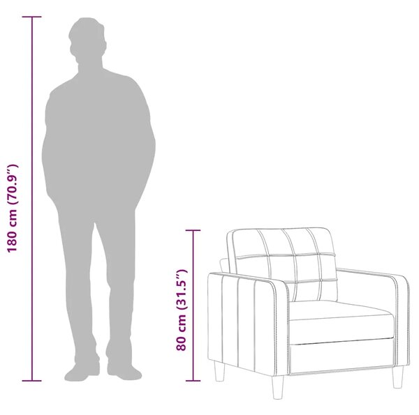 Fotelja crvena boja vina 60 cm od tkanine - boja crnog vina 60 cm Boja crnog vina 60 cm