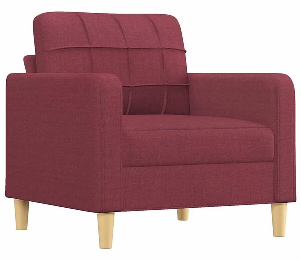 Fotelja crvena boja vina 60 cm od tkanine - boja crnog vina 60 cm Boja crnog vina 60 cm