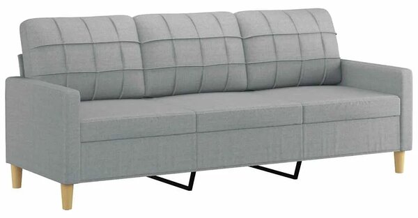 Trosjed od tkanine svjetlosivi 180 cm - Svjetlosiva 180 cm Svjetlosiva 180 cm