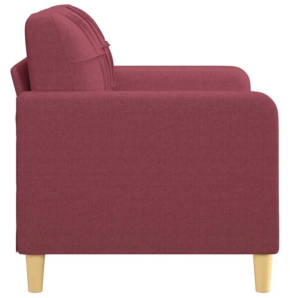 Dvosjed od tkanine crvena boja vina 120 cm - boja crnog vina 120 cm Boja crnog vina 120 cm