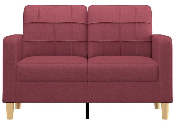 Dvosjed od tkanine crvena boja vina 120 cm - boja crnog vina 120 cm Boja crnog vina 120 cm