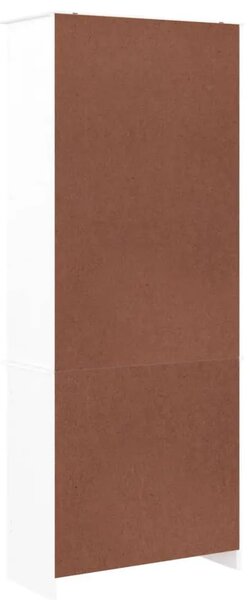 Staklena vitrina ALTA bijela 77x35x186 5 cm od masivne borovine - Bijela 1 Bijela